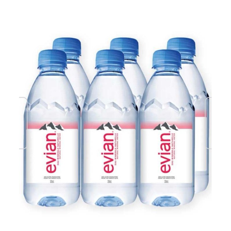 น้ำแร่เอเวียง Evian 330 ml.น้ำแร่ธรรมชาติ 330มล.(เอเวียง)