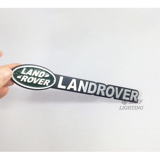 โลโก้ แลนด์โรเวอร์ งานอลูมิเนียม เพจแต่ง aluminuem Land Rover Logo Car Auto Emblem Badge Sticker Dec