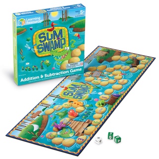 L4K : Learning Resources : Sum Swamp Addition &amp; Subtraction Game : เกมทอยเต๋า ฝึก การบวก การลบ : 5-9 ปี : พร้อมส่ง!!!