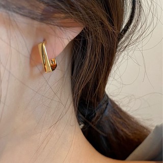 Hoop earrings ต่างหูฮูปสีทอง มินิมอล ใส่แล้วดูแพงแต่งตัวง่าย