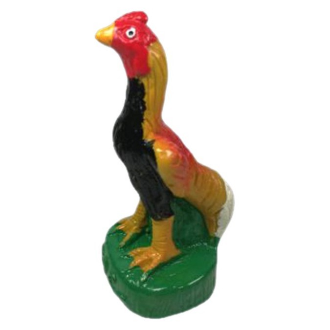 ไก่แก้บน ตุ๊กตาไก่ ไก่เรซิ่น แก้บน แก้เคล็ด ขนาดสูง 4.5 นิ้ว ฐาน 2 นิ้ว