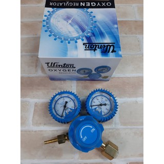 Winton เกจวัดแรงดันลม เกจวัดลม แบบ 2หน้าปัด (Oxygen Regulator)