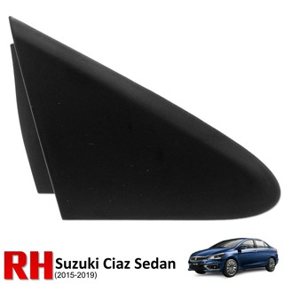 มุมกระจก หูช้าง สามเหลี่ยม สีดำ ข้างขวา Rh ของแท้ 1ชิ้น สำหรับ ซูซูกิ เซียส Suzuki Ciaz Sedan 2015 2016 2018 2019