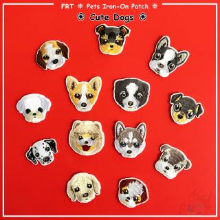 ☸ แพทช์เหล็กสําหรับสัตว์เลี้ยง สุนัข น่ารัก 02 ☸ แผ่นแพทช์ ลาย Husky Corgi Pomeranian Cocker Spaniel Schnauzer Beagle Shih Tzu สําหรับตกแต่งเสื้อผ้า 1 ชิ้น