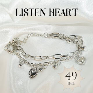 กำไลข้อมือ สร้อยข้อมือ listen heart | สินค้าพร้อมส่งจากประเทศไทย