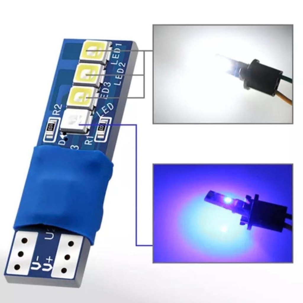 LED T10 8SMD 2 สี***