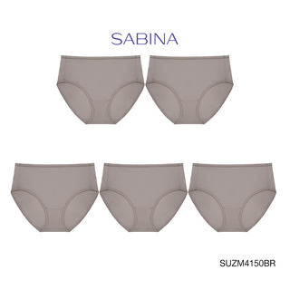 Sabina ซาบีน่า กางเกงชั้นใน (Set 5 ชิ้น) รุ่น Panty Zone (ทรง Half) รหัส SUZM4150BR สีน้ำตาล