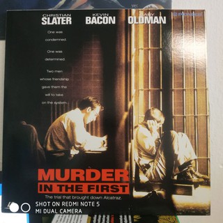 แผ่น Laserdisc "Murder in the first" Kevin Bacon หนังดี น่าสะสม แผ่นสวยใส