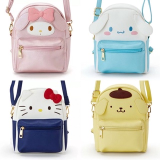 Kawali Sanrio กระเป๋าเป้สะพายหลัง ลายการ์ตูน Hello Kitty Melody Onpompurin Kuromi Cinnamorol แฟชั่น สําหรับเด็กผู้หญิง