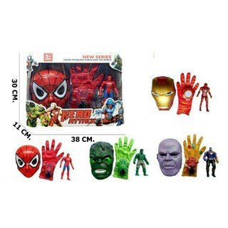 ของเล่นหน้ากาก หุ่น ถุงมือ ฮีโร่ ของเล่นฮีโร่ Advengers