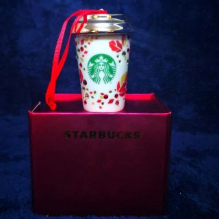 2013 Starbucks Swarovski Crystal Coffee Cup Christmas Limited Edition Holiday Ornament