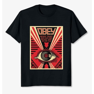 เสื้อยืดผ้าฝ้ายพิมพ์ลายแฟชั่น Obey 1984 เสื้อยืดคอกลม ผ้าฝ้าย พิมพ์ลาย George Orwell แฟชั่นคลาสสิก สําหรับผู้ชาย