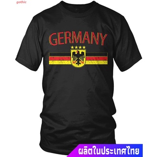 gothic เสื้อยืดผู้ชายและผู้หญิง Amdesco Mens Germany Flag And Eagle Crest, German Flag T-Shirt Mens Womens T-shirts