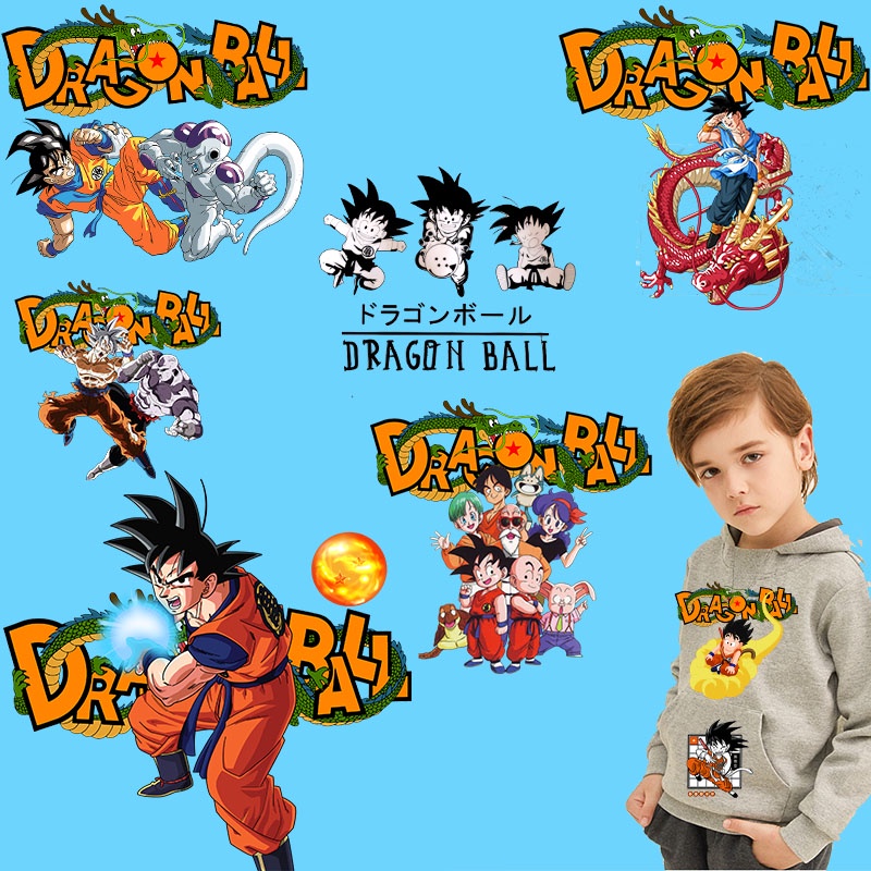 【พร้อมส่ง】สติกเกอร์ ลายดราก้อนบอล goku ironing on patch Kak Vegeta Kame สําหรับตกแต่งเสื้อเชิ้ต DIY
