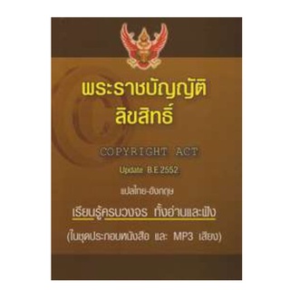 พระราชบัญญัติลิขสิทธิ์ แปลไทย-อังกฤษ พร้อม MP3