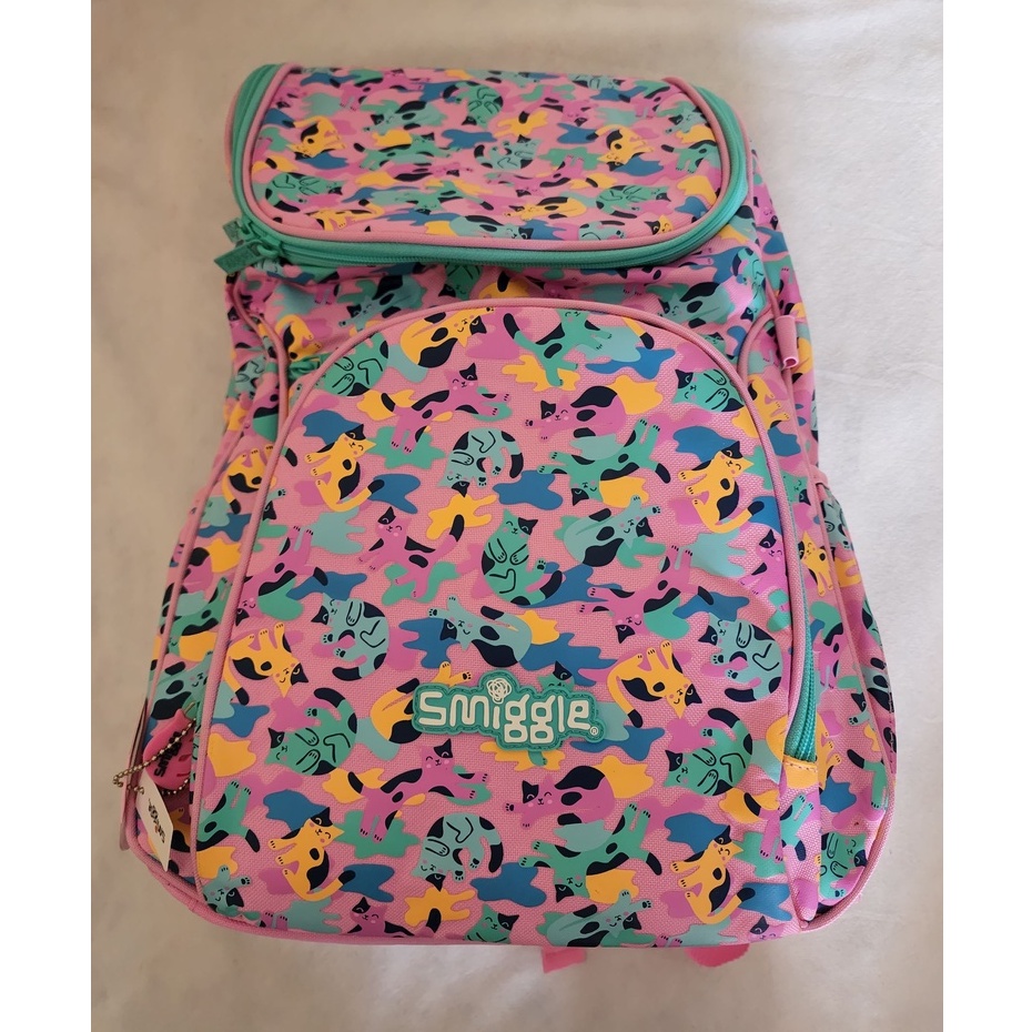 Smiggle Access Backpack - Pink Cat (ตําหนิจากร้าน)