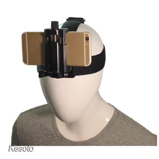 [KESOTO] Head Strap Mount Headband Holder +Phone Clip Holder for Smartphone