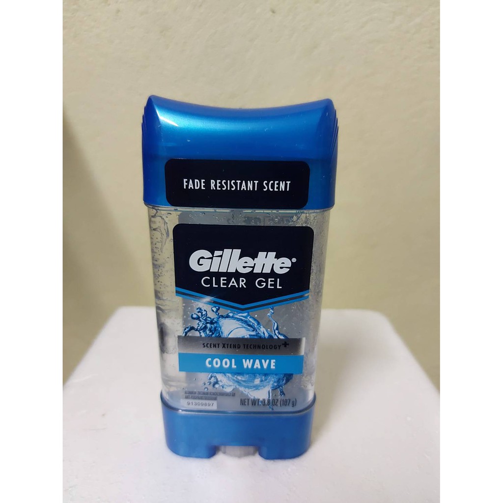 เจลระงับกลิ่นกาย GILLETTE CLEAR GEL COOL WAVE พร้อมส่งจาก usa รุ่นนี้ไม่มีขายในไทยนะคะ