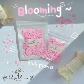 ฟีโม่ดอกไม้ มีสีชมพู ดอกทานตะวัน Smiley Daisy สำหรับงานตกแต่งเรซิ่น และ DIY เฟรมการ์ด