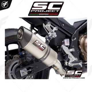 HONDA CB500 (2019 - 2020) - F - X - EURO 4 Oval Muffler, with carbon fiber end cap