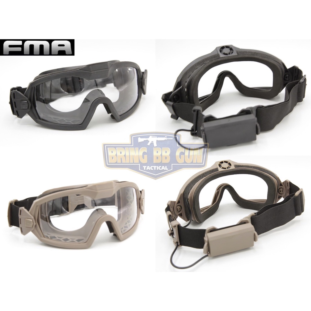 แว่นตากันลมรุ่นมีพัดลม ยี่ห้อ FMA (Regulator Updated version with Fan Goggle) แว่นตากันลมมาพร้อมพัดลมไล่ฝ้า