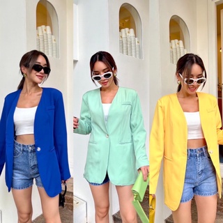 🧧🧧Le Leonie Oversize blazer ว้าว ๆ เสื้อเบเซอร์รุ่นใหม่รุ่นนี้ปังมาก