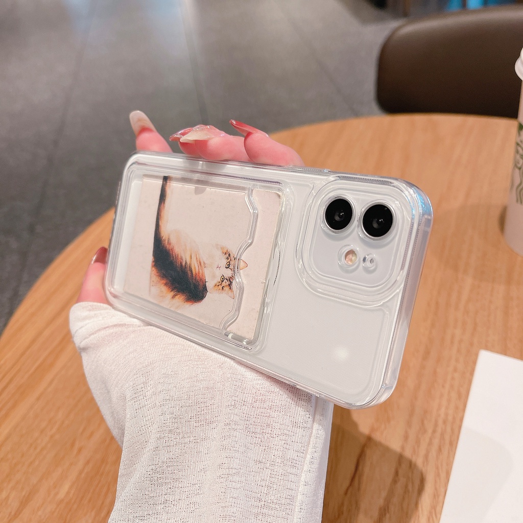 เคส Redmi Note 11 11S 10 10S 9 9S 8 Pro Redmi 10 10C 10A 9 9A 9T 9C POCO M3 X3 NFC Xiaomi MI 11 Lite 11T Pro Note11 Note10 4G Note9 Note8 Redmi10 2022 Transparent Protect Camera Card Package Soft Case #8