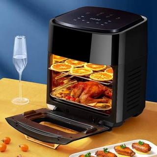 หม้อทอดไร้มัน2022 Air Fryer เตาอบ หม้อทอดไร้น้ำมัน ควบคุมการสัมผัส non-stick ไร้น้ำมัน หม้อทอดไร้มัน สินค้าขายดี