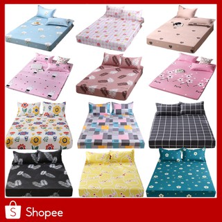 ผ้าปูที่นอนสีพื้น 4/5/6- ฟุต(ไม่มีผ้านวม) [มีเก็บเงินปลายทาง]