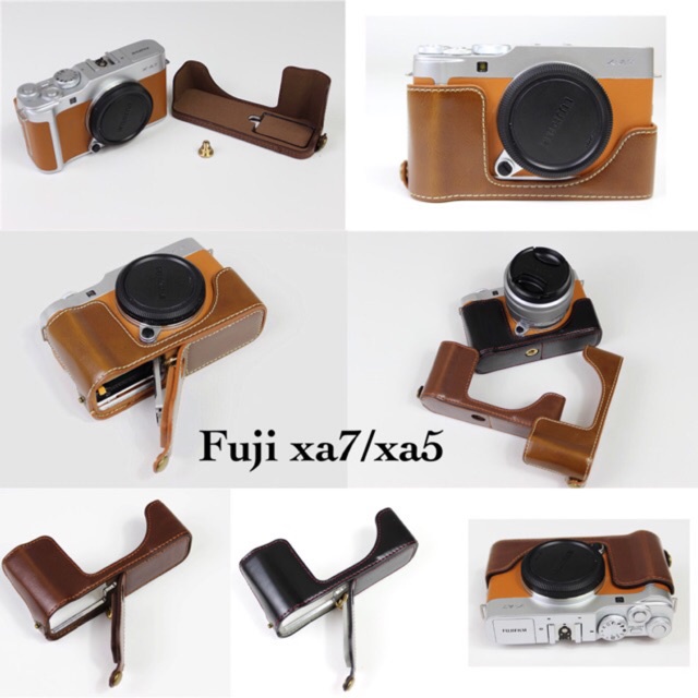 เคสกล้อง Half case fuji xa7/xa5/xa20/xa10/xa3 /2/1 xt10/20/30 xt1 xt2 xt3 tx4  หนังสวย ถอดแบตได้เลย