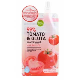 Baby Bright Tomato &amp; Gluta Soothing Gel 50 g.x 3pcs.