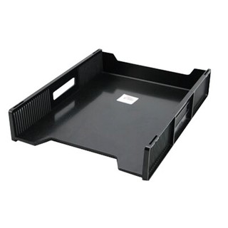 ถาดเอกสารพลาสติก 1 ชั้น สีดำ ออร์ก้า/ORCA Black 1-Tier Document Tray