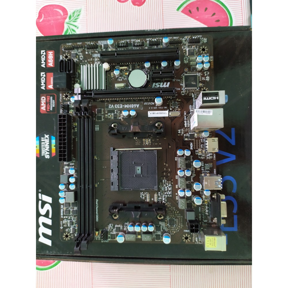 MAINBOARD เมนบอร์ด FM2+ MSI A68HM-E33 V2 มือสอง