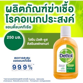 Dettol น้ำยาฆ่าเชื้อโรคอเนกประสงค์เดทตอล ขนาด250 ml