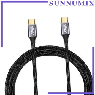 [Sunnimix] สายชาร์จ Usb C To Type C Type-C3.1 Gen2 10Gb 100W Pd 0.5ม. สําหรับโทรศัพท์มือถือ