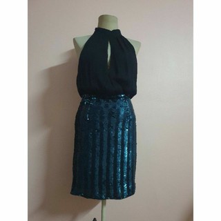 Forever 21 Sequins Dress Size M เดรสเลื่อม เดรสมือสอง ส่งฟรี