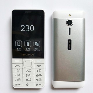 โทรศัพท์มือถือ โนเกียปุ่มกด NOKIA  230 (สีขาว)  2 ซิม จอ 2.8นิ้ว  รุ่นใหม่ 2020