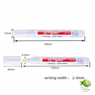 YOYO ปากกายาแนว ร่องกระเบื้อง ห้ร่องยาแนวขายดูใหม่ tile repair pen