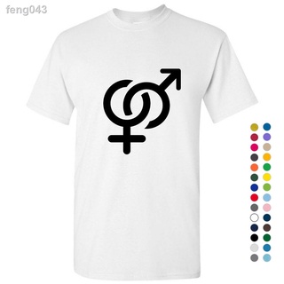 ๑❀✶สัญลักษณ์สันติภาพชายหญิงป้ายตลกแปลกใหม่ผู้ชาย Tee Top Mensshirtneck แขนสั้น Casual หลวมแฟชั่น Print