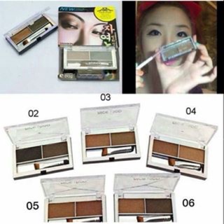 Nice shop Eyebrow Powder 2 Shades + Brush คิ้วฝุ่นไนซ์ช้อป 2 ช่อง พร้อมแปรง N404