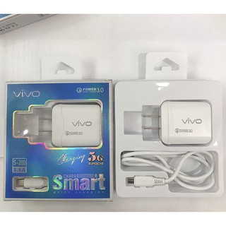 【FuHua Shop】ชุดชาร์จ VIVO หัวชาร์จ+สายชาร์จ 3.0Max Quick Charge 3.5A งานดี รองรับทุกรุ่นค่ะ  รองรับ VIVO ทุกรุ่น S-200