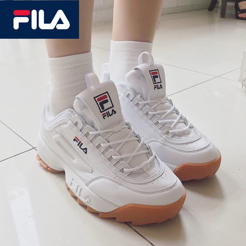 II Disruptor นองใหม่ แท้ 💯% ขาว/สีเหลือง FILA