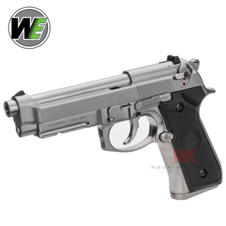 WE Beretta M9A1 Full Auto GBB - Silver