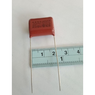 0.047UF 250V(473=47NF)คาปาซิเตอร์ไมล่าญี่ปุ่น(แพ็ค10ตัว)ขาห่าง20มิล ของดีจากญี่ปุ่น แท้ใหม่แกะกล่อง Cไมล่า47นาโนฟารัต