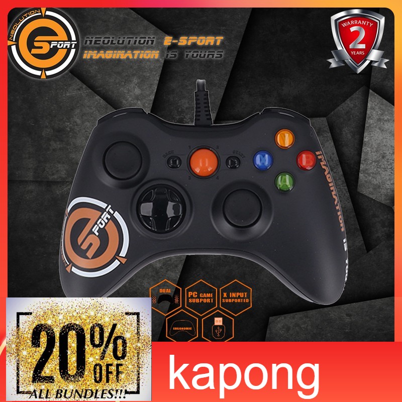 Kapong Neolution E-Sport Xcaliber Gaming Joy Controller จอยเกมมิ่ง สำหรับคอมพิวเตอร์ จอยเล่นเกมส์ จอ