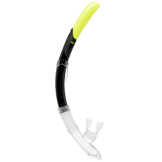 ท่อหายใจสำหรับดำน้ำ ท่อหายใจ ท่อหายใจดำน้ำ SUBEA Diving snorkel SCD 500 with silicone mouthpiece - black