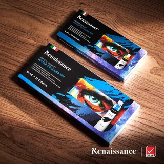 Renaissance Water Colors Set 12, 24 สี (5,12 ml) ชุดสีน้ำเรนาซองค์