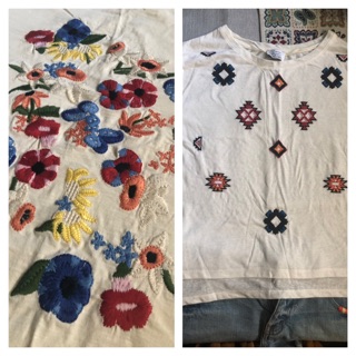 เสื้อยืดโบฮีเมี่ยน Zara Mango