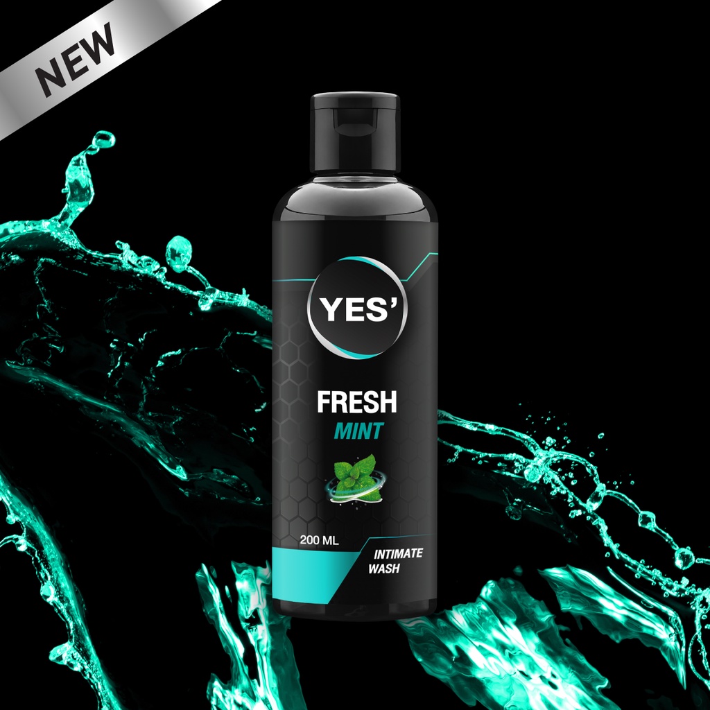 ใหม่! YES' Intimate Wash ผลิตภัณฑ์ทำความสะอาดจุดซ่อนเร้น  Fresh Mint สูตรระงับกลิ่น ต่อต้านแบคทีเรีย 200ml
