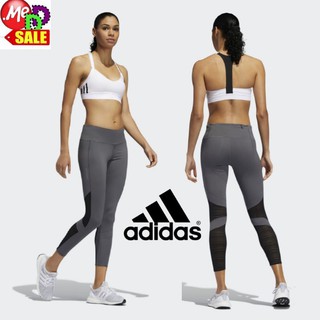 Adidas - ใหม่ กางเกงใส่วิ่งออกกำลังกายรัดรูปเจ็ดส่วนแทรกผ้าตาข่าย ADIDAS HOW WE DO 7/8 LIGHT TIGHTS DW5827 DZ4903 DZ4904